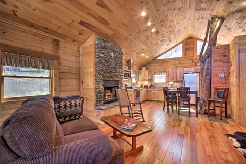 Bryson City Cabin w/ Wraparound Deck & Hot Tub Apartment in Swain County