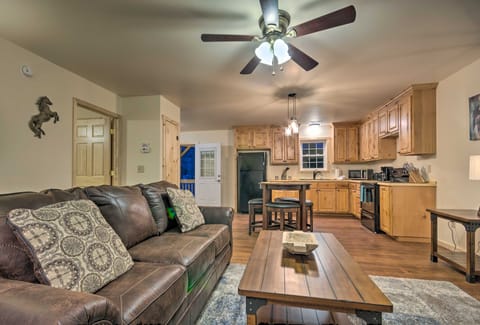 Fire Pit: Cozy Bryson City Cabin on Tuck River House in Swain County