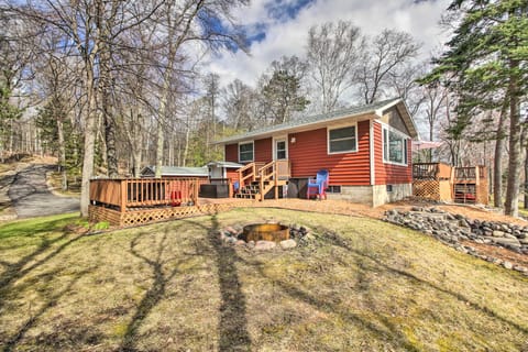 Brainerd Lakes Cabin on 2-Acres w/ Dock & Fire Pit House in Pequot Lakes