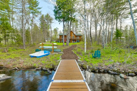 Waterfront Davis Pond Cabin w/ Dock + Kayaks! House in Penobscot