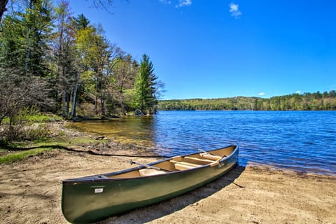 Lakefront Meredith Home: Private Beach & Fire Pit! Cottage in Meredith