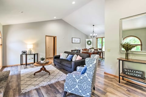 Family Home w/ Deck, Yard, Dock on Rock River House in Janesville