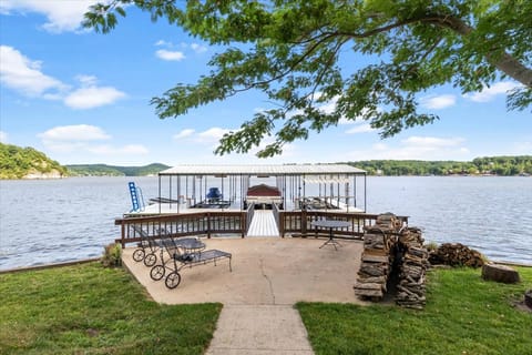Group Getaway w/ Dock! Lakefront Escape in Stover House in Lake of the Ozarks