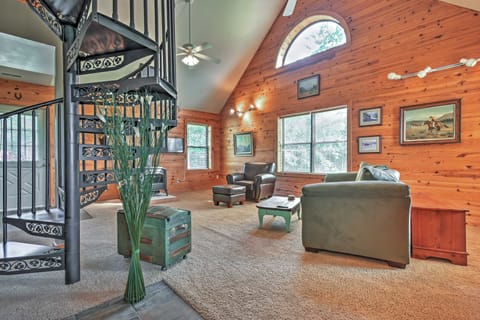 Hillside Cabin on 43 Acres w/ Private Lake & View! House in Ozark Mountains