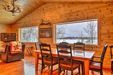 Waterfront Pike Lake Retreat: Snowmobile Paradise Cottage in Wisconsin