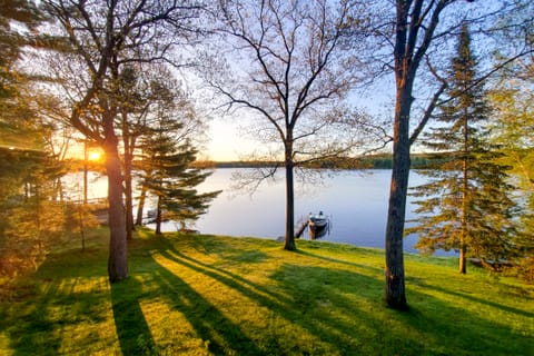 On Camp Lake w/ Boat Slip & Dock! Brainerd Cabin House in Minnesota