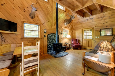 Hot Tub + Furnished Porch: Balsam Grove Cabin House in Gloucester