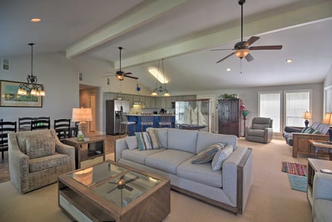 Fish at Canalfront Bay St Louis Home - Dock & Deck House in Mississippi