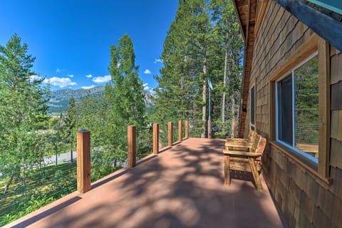 Alpine Adventures: Cozy Log Cabin w/ Deck & Views! House in Wyoming
