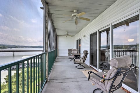 Lakefront Balcony + Pool Access: Camdenton Condo Apartment in Ozark Mountains