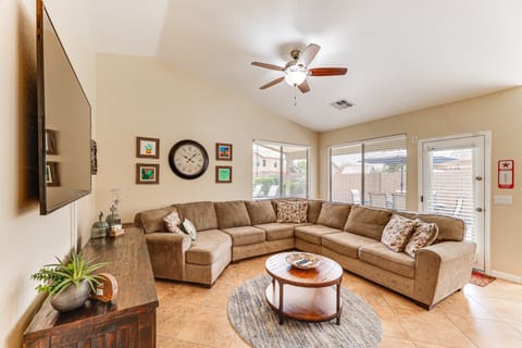 Sunny Maricopa Getaway w/ Private Pool + Fire Pit! House in Maricopa