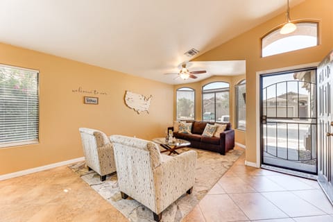 Sunny Maricopa Getaway w/ Private Pool + Fire Pit! House in Maricopa