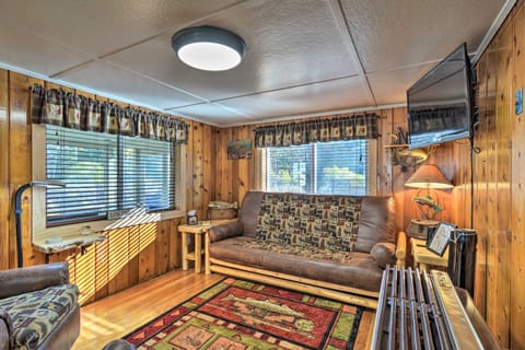 Riverfront Grayling Retreat w/ Fire Pit & Dock! House in Michigan