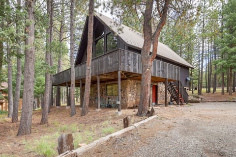 Deluxe A-Frame Home w/ Game Room & Deck! House in Angel Fire