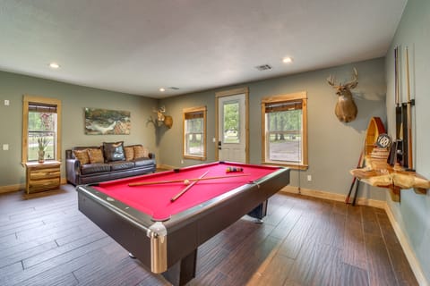 Hot Tub, Game Room & More! Lakefront Home in Afton House in Ozark Mountains