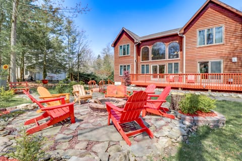 4 Mi to Slopes! Split Rock Resort Home w/ Fire Pit House in Kidder Township