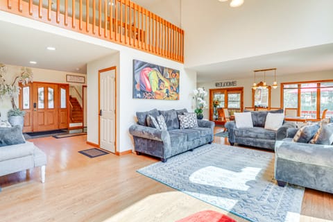 4 Mi to Slopes! Split Rock Resort Home w/ Fire Pit House in Kidder Township