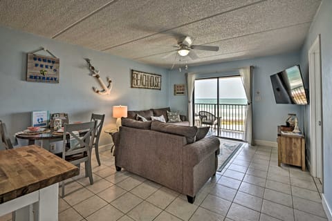 Oceanfront Ormond Beach Getaway w/ Balcony! Apartment in Ormond By The Sea