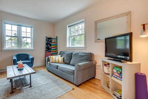 17 Mi to Porkies: Getaway Steps to Beach & Main St House in Wisconsin