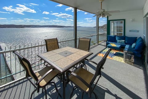 Pool & Boat Slips! Waterfront Lake Ozark Condo Apartment in Lake of the Ozarks