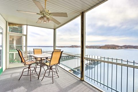 Pool & Boat Slips! Waterfront Lake Ozark Condo Apartment in Lake of the Ozarks