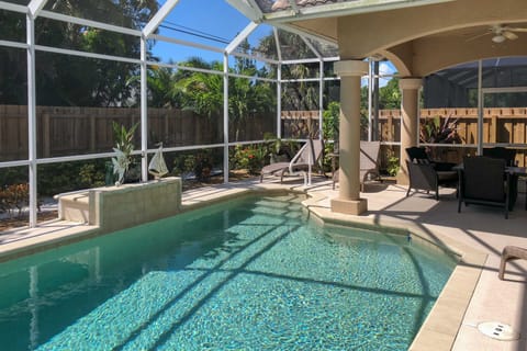 Superb Naples Home w/ Den & Private Saltwater Pool House in Naples Park