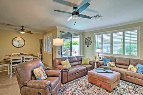 Patio + Pool Table: Estrella Oasis Near Hiking! House in Goodyear