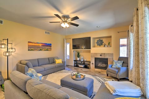 Walk to Surprise Stadium! Villa w/ Outdoor Oasis House in Surprise