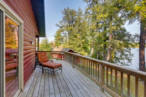 Waterfront Mercer Cabin w/ Wraparound Porch! House in Wisconsin