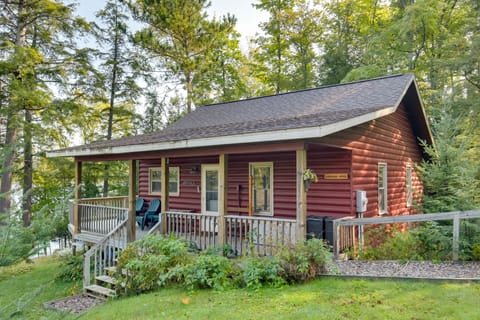 Waterfront Mercer Cabin w/ Wraparound Porch! House in Wisconsin