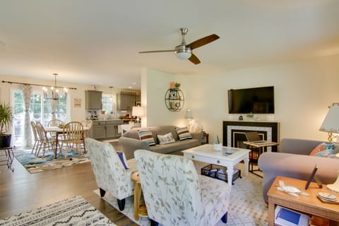 Ocean View Escape ~ 4 Miles to Bethany Beach! House in Sussex County