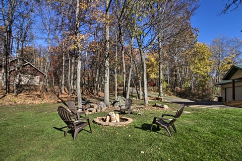 Cabin w/ Fire Pit & Movie Room, 1 Mi to Lake House in Breezy Point