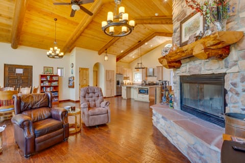 Southwestern Angel Fire Abode w/ Game Room House in Angel Fire