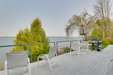 Lakefront De Tour Village Home w/ Deck & Fire Pit! House in Michigan