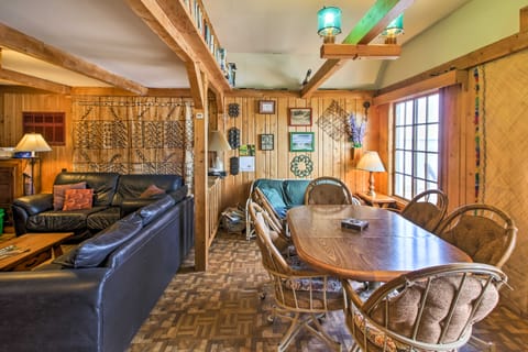 Boat Dock & Beach: Charming Stop Island Cabin House in Minnesota