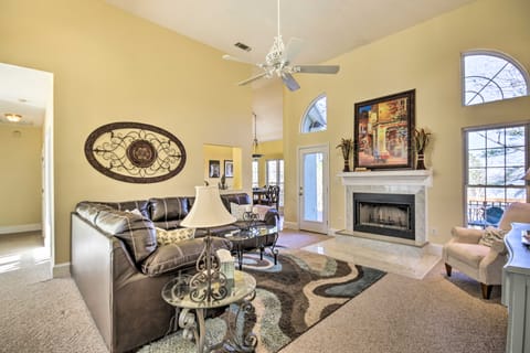 Pool & Dock: Luxe Lake House on Deep Water Cove! House in Clarks Hill Lake