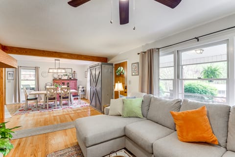 Fire Pit & Game Room: Family Home in Marshall House in Buncombe County