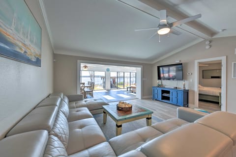 Updated Waterfront Escape w/ Dock & Fire Pit House in Alabama