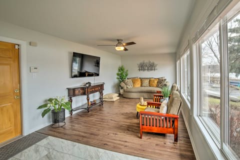 Kayaks & Fire Pits: Waterfront Portage Getaway! House in Portage