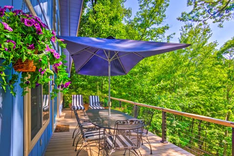 Mtn-View Gem in Lake Lure w/ Game Room & Fire Pit House in Lake Lure