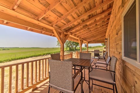 Cabin on 35-Acre Farm in Blanchardville w/ Trails! House in Wisconsin