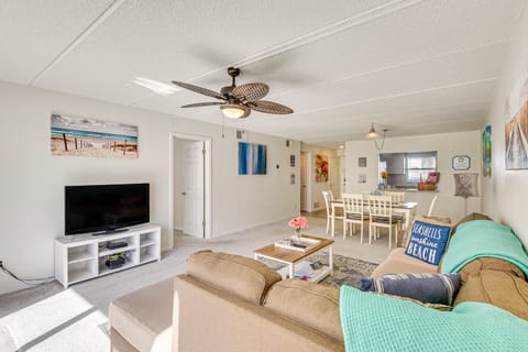 Coastal Condo Escape w/ Patio: Steps to Beach Apartment in Daytona Beach