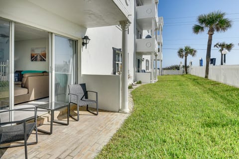 Coastal Condo Escape w/ Patio: Steps to Beach Apartment in Daytona Beach