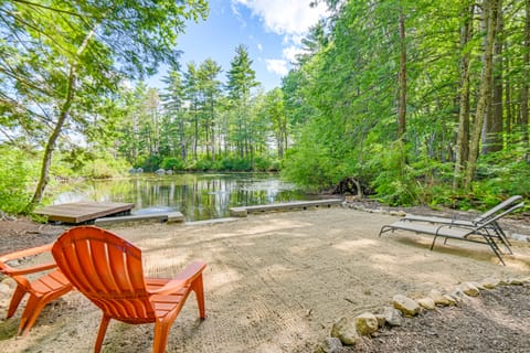 Waterfront Lakes Region Home on Private Cove! House in New Durham