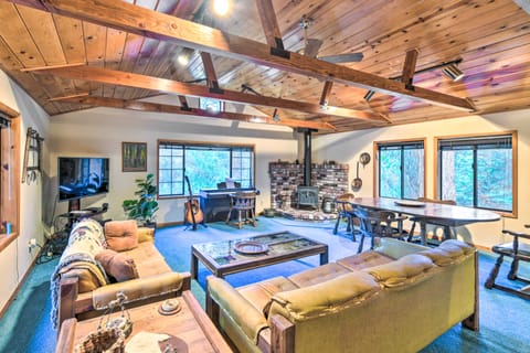 Near Fishing & Hiking: Pioneer Cabin w/ Decks House in Calaveras County