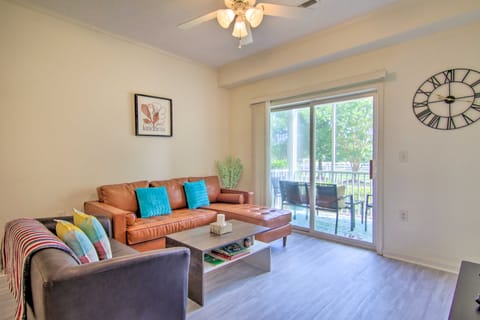 Porch & Community Perks: Walkable Lewes Condo Apartment in Sussex County