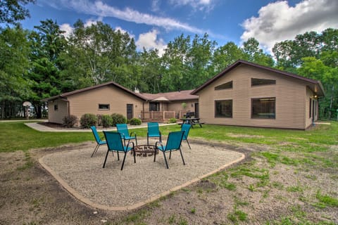Spacious Verndale Home w/ Backyard Fire Pit! House in Minnesota