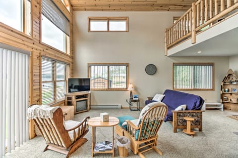 Dock & Fire Pit: Shamineau Lake Retreat! House in Minnesota