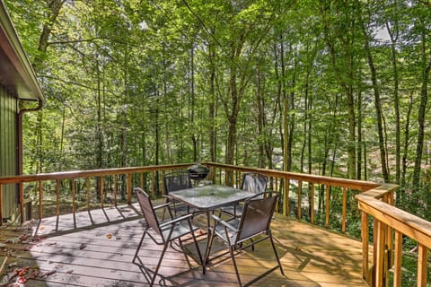 Secluded Franklin Cabin w/ Furnished Deck! House in Shooting Creek