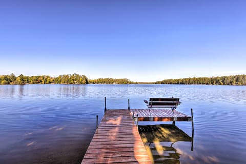 Elcho Escape w/ Private Dock on Post Lake! House in Wisconsin